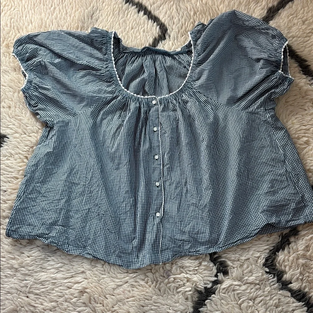 Doen Tennessee in Blue Azure Paris Gingham - Picture 8 of 16